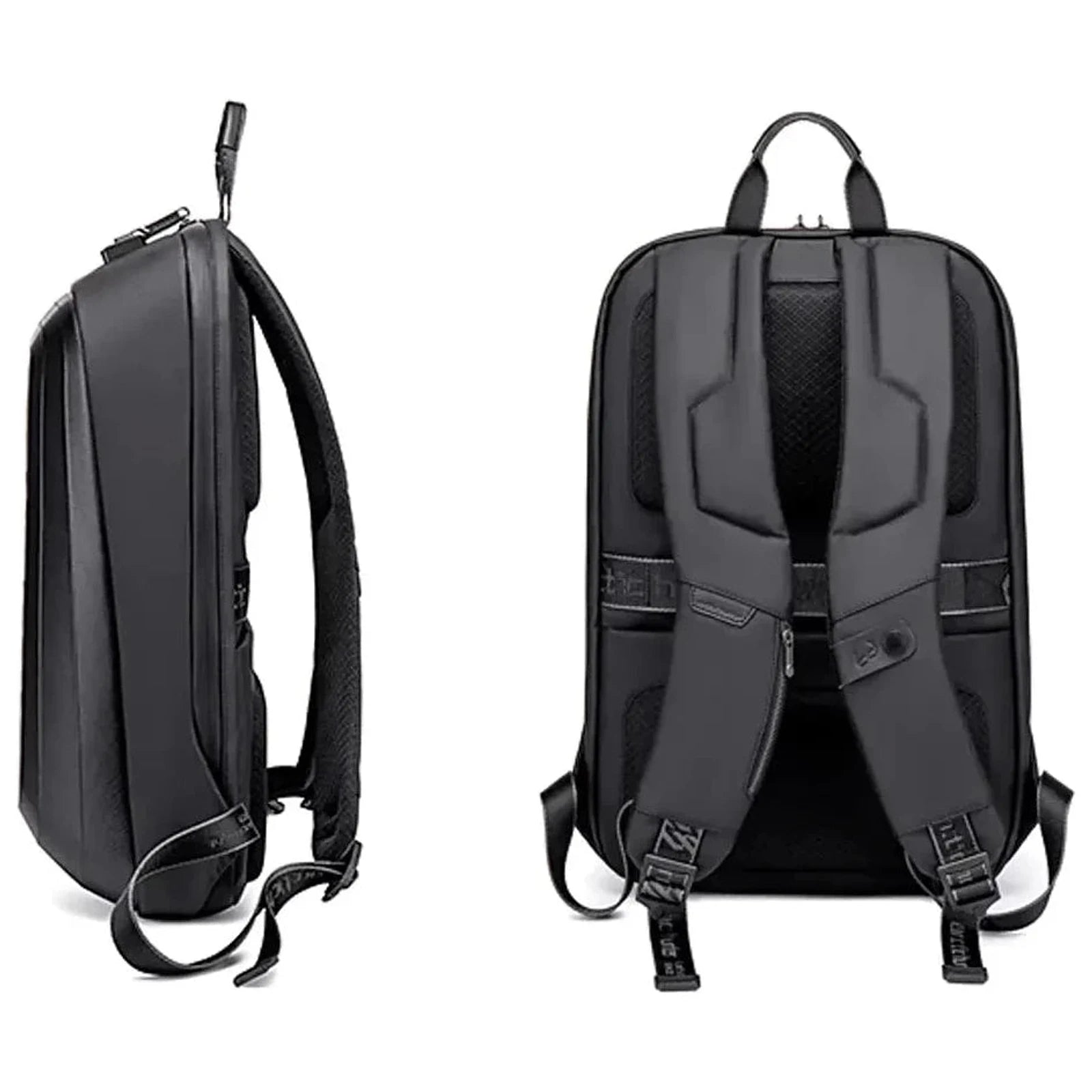 תיק גב Arctic Hunter Pro B00451 - מבט צד ואחורי עם גב אורתופדי מרופד