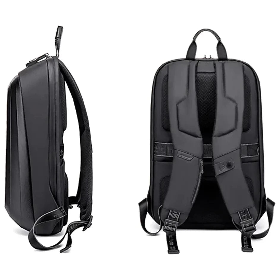 תיק גב Arctic Hunter Pro B00451 - מבט צד ואחורי עם גב אורתופדי מרופד