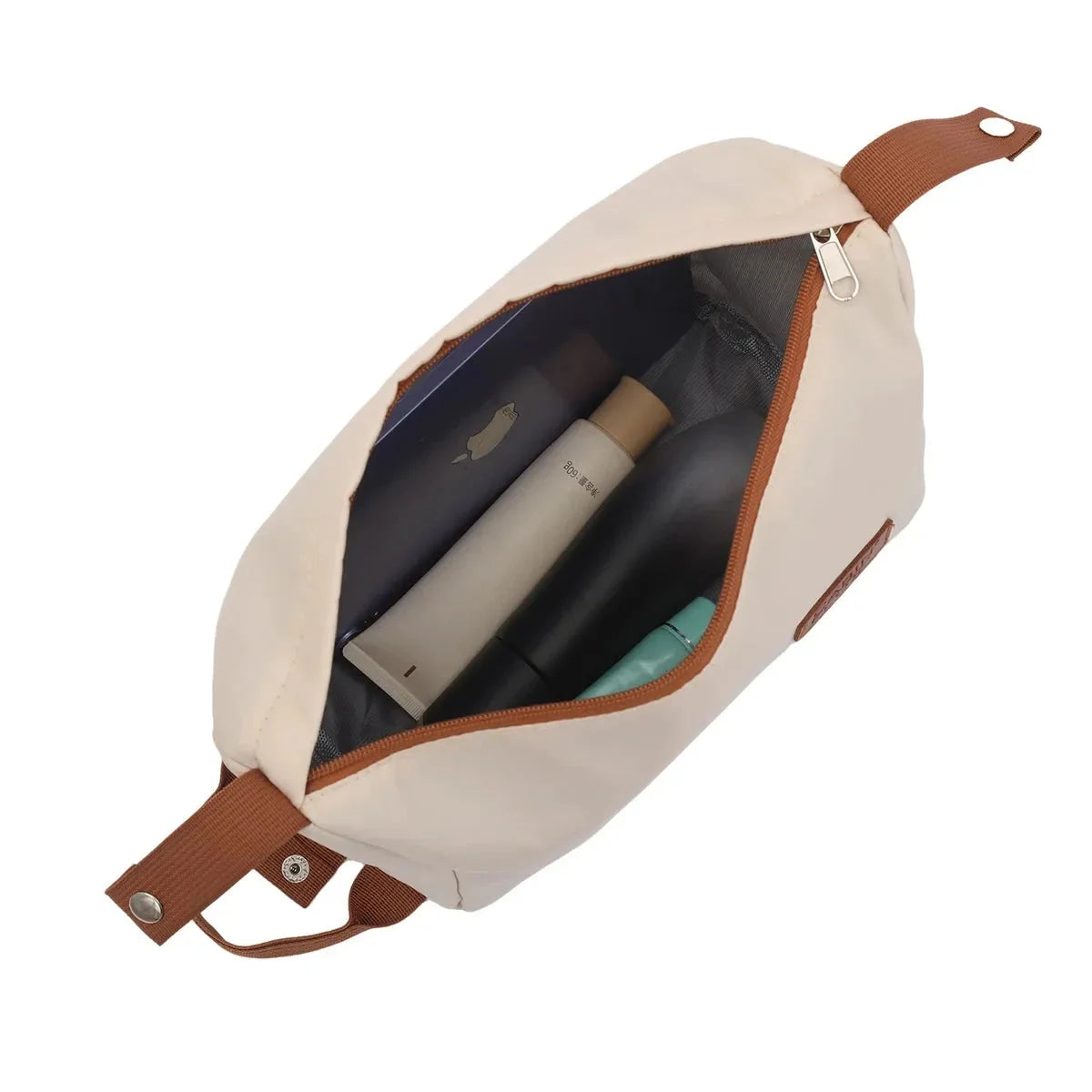 תיק רחצה תואם CABIN FLUX Celine שמנת פתוח, מוצרי טיפוח ואביזרים לנסיעה, 31×16×12 ס"מ