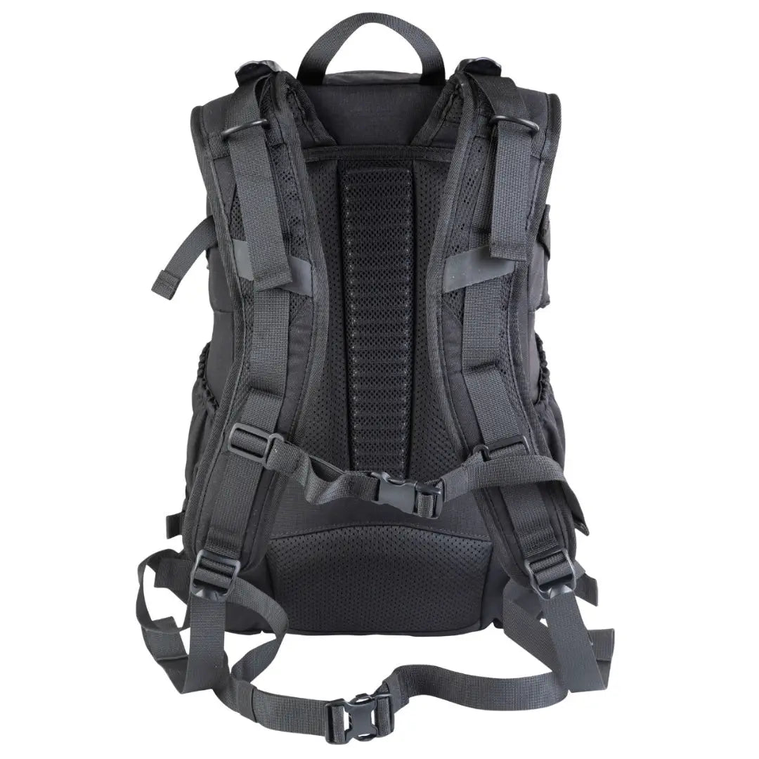 תרמיל Go Nature Baja MK-1 25L בצבע שחור עם מערכת גב HD AurFlex ורצועת חזה לייצוב, מבט אחורי