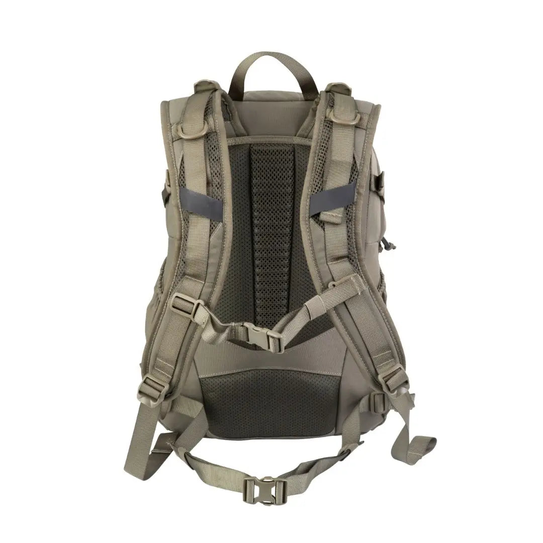 תרמיל טקטי Go Nature Baja MK-1 25L בצבע חום עם מערכת גב HD AurFlex ורצועות כתף מרופדות, מבט אחורי