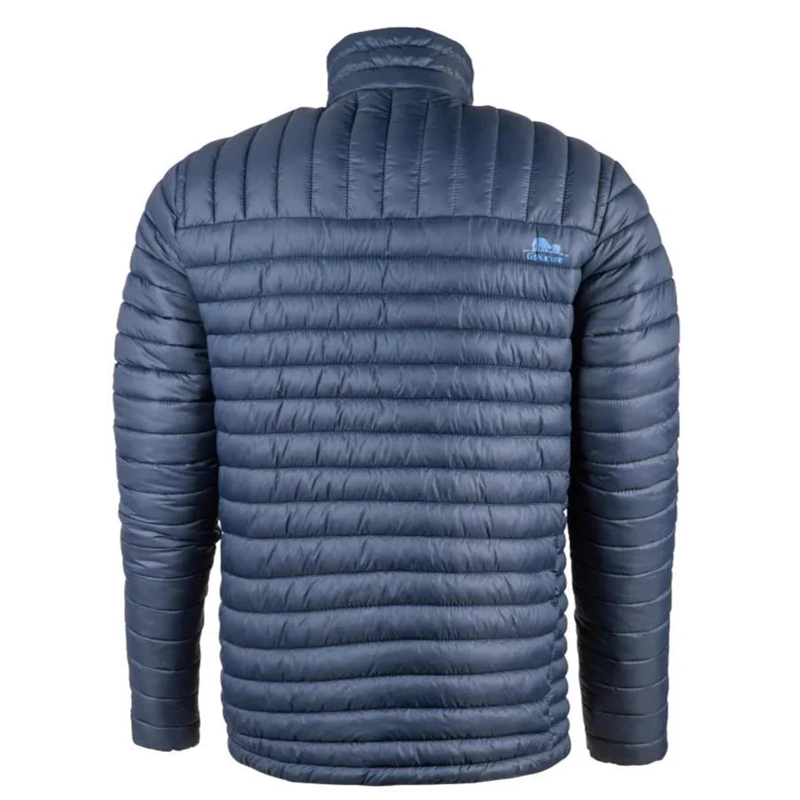 מעיל גברים פוך סינטטי GoNature Beluga JKT נייבי עם מילוי ממוחזר GSM200 לבידוד קור, מבט מאחור