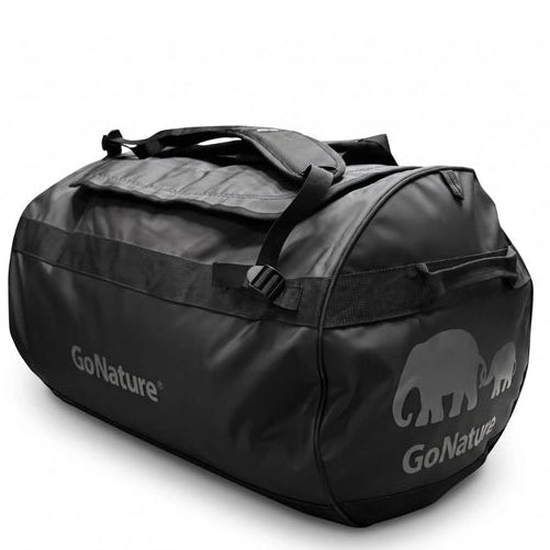 צ׳ימידן GoNature DUFFEL BAG 120L שחור מרווח ועמיד עם לוגו קדמי ותא אחסון גדול לשטח
