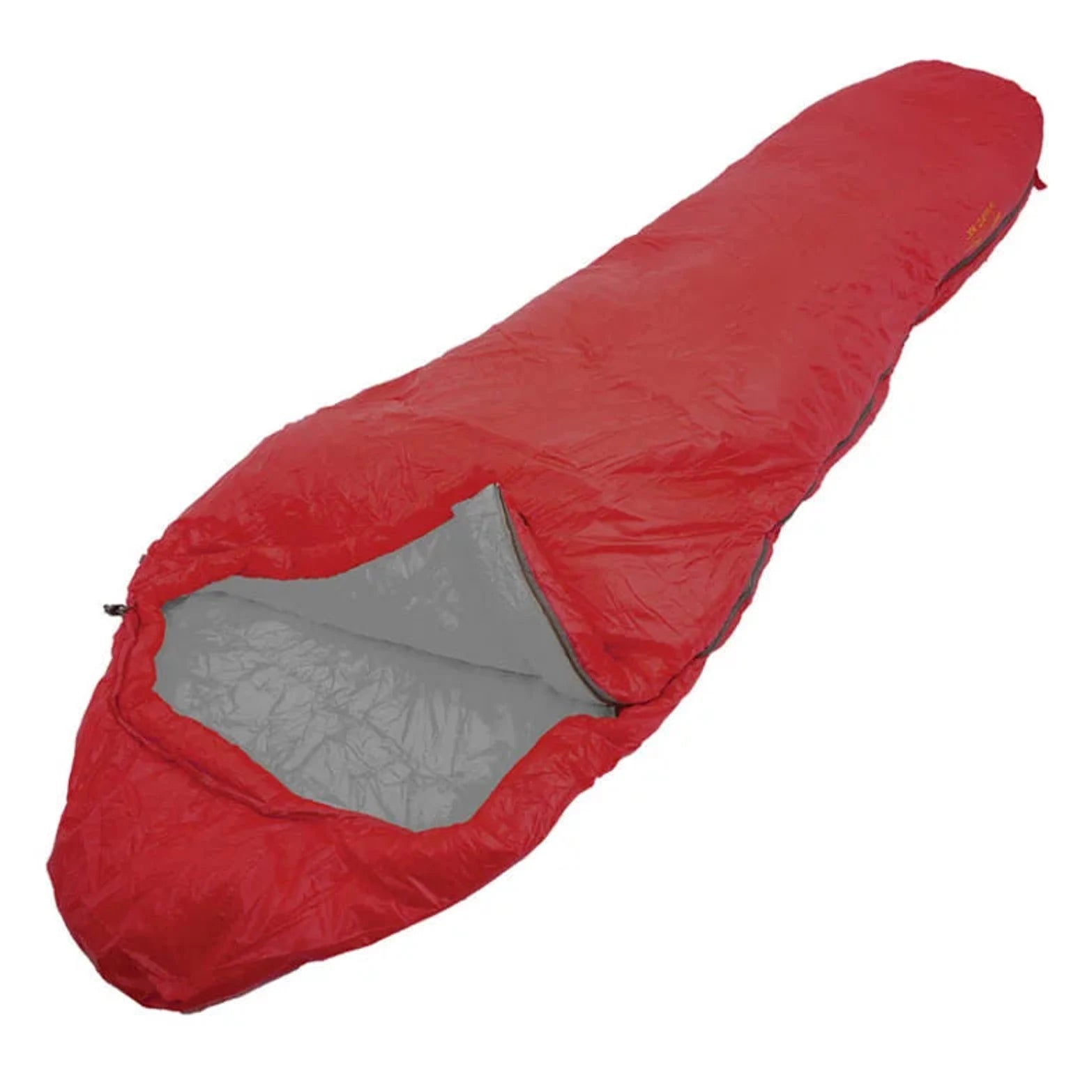 שק שינה מומיה JR GEAR PRISM 5EN אדום 4 עונות, מילוי PRIMALOFT, 750 גרם, עד מינוס 8 מעלות, מבט זווית