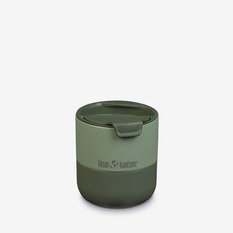 כוס תרמית Klean Kanteen Rise 280 מ"ל ורדרדה, פלדת אל חלד 18/8, בידוד ואקום Climate Lock, מבט מהצד