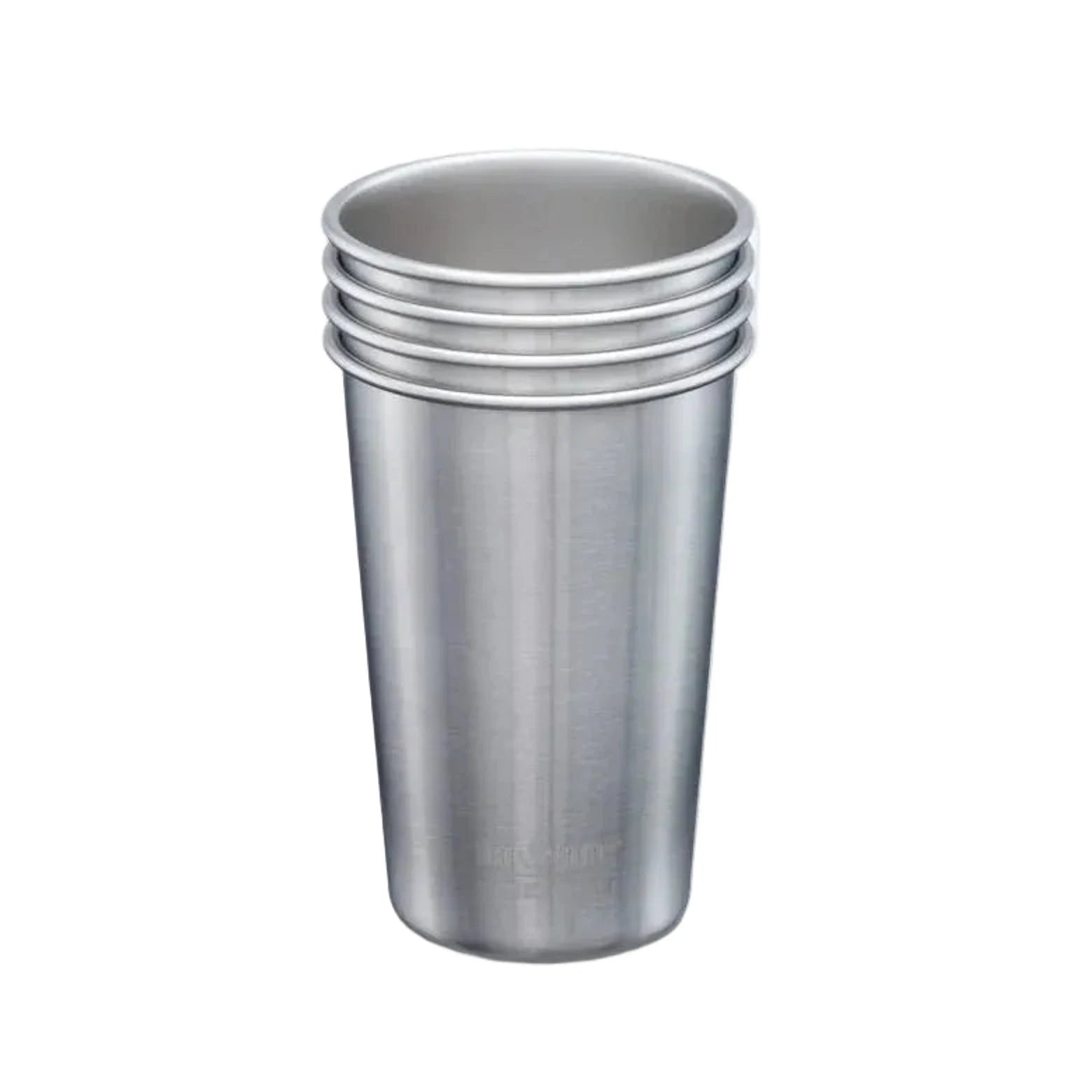 סט 4 כוסות נירוסטה Klean Kanteen 473 מ״ל מפלדת אל חלד 18/8, ללא פלסטיק ו-BPA, אידיאלי לטיולים ולשימוש יומיומי