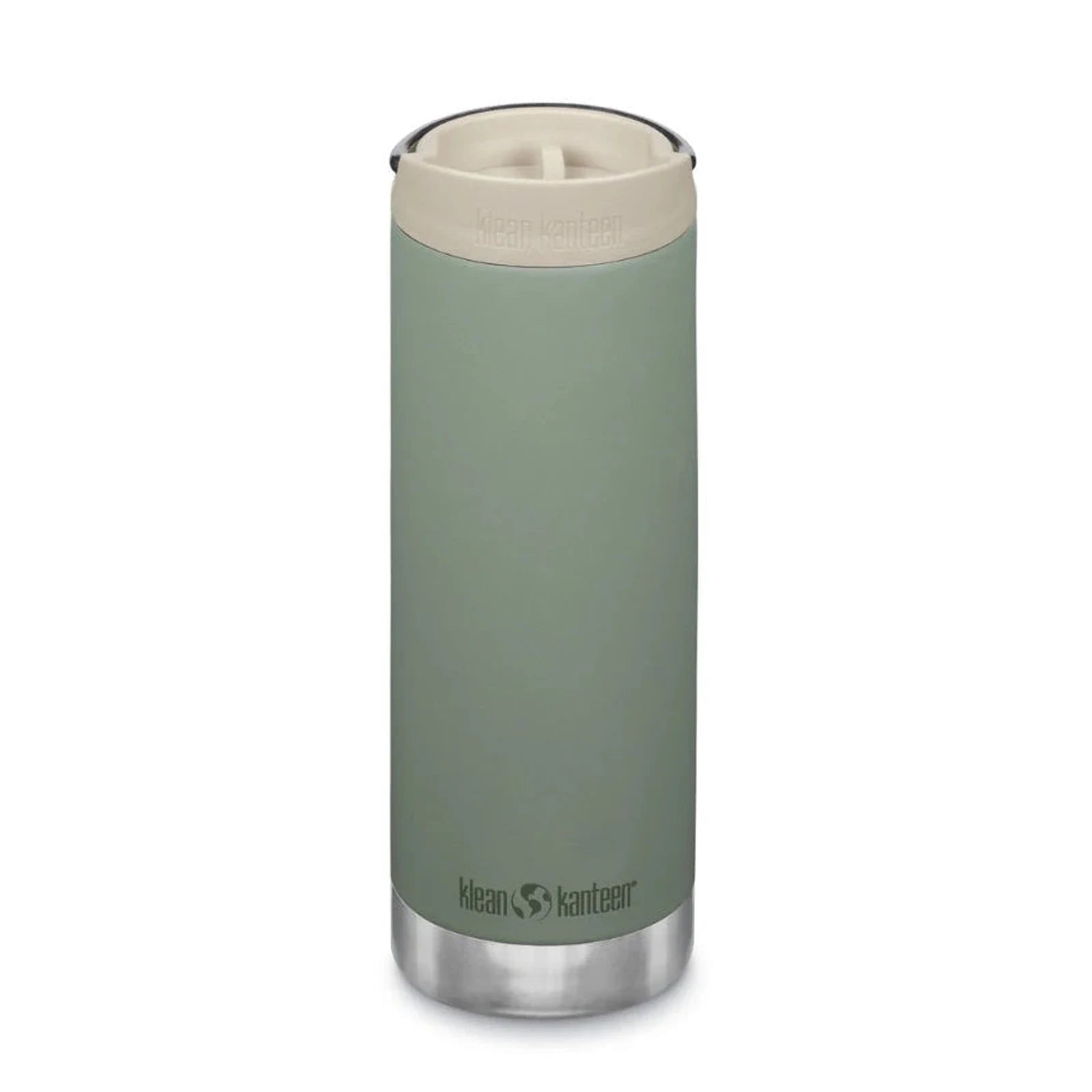 תרמוס קפה מבודד Klean Kanteen TKWide Cafe Cap 473 מ״ל בצבע ירוק - מבט קדמי