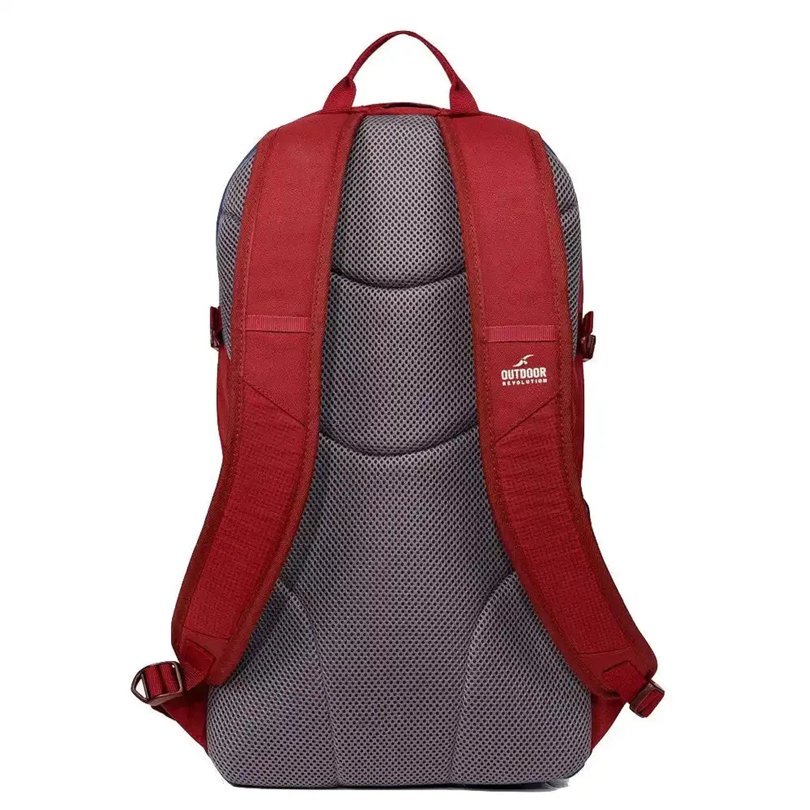 תרמיל יום Outdoor Revolution Fuji 24 בצבע בורדו, גב אורטופדי מרופד מבד רשת מאוורר עם רצועות כתף ארגונומיות