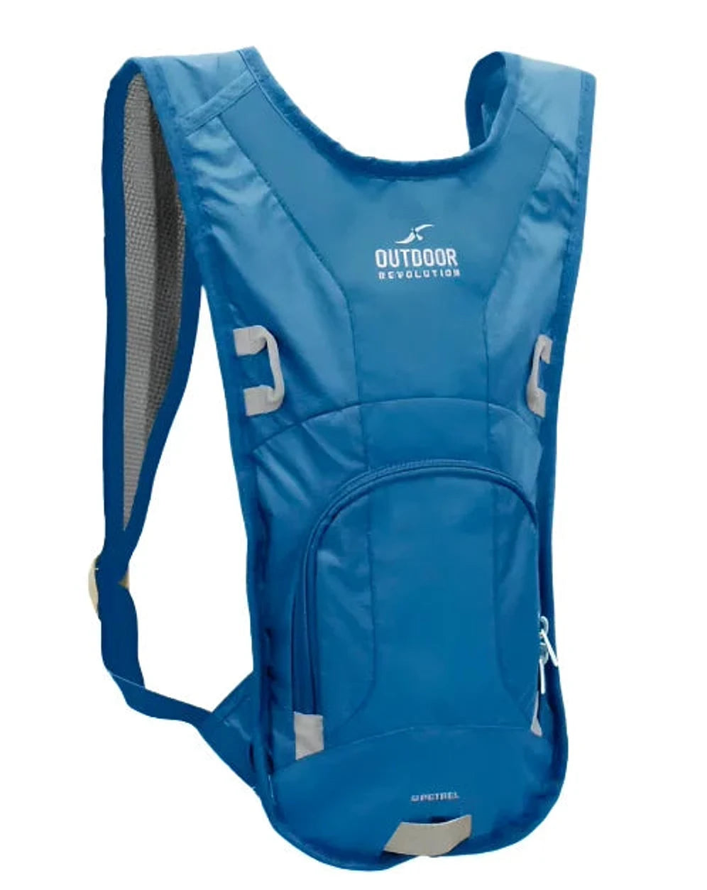 תיק גב שלוקר Outdoor Revolution Petrel בנפח 4 ליטר עם שקית שתייה 3 ליטר בצבע כחול, בד פוליאסטר איכותי, מבט חזית
