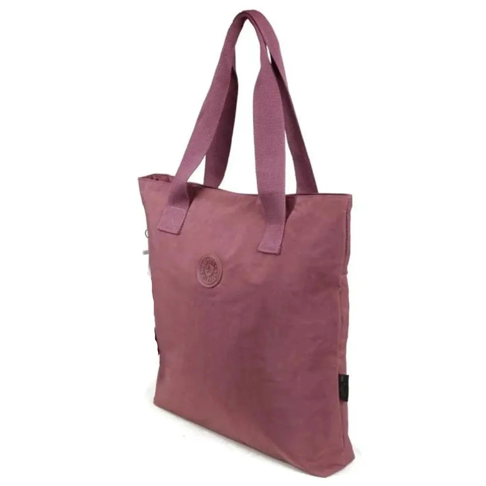 תיק צד יומיומי SEEINGLY Tote Bag בצבע ורוד עתיק, מבט שלושה רבעים, בד פרשוט קל משקל עמיד למים