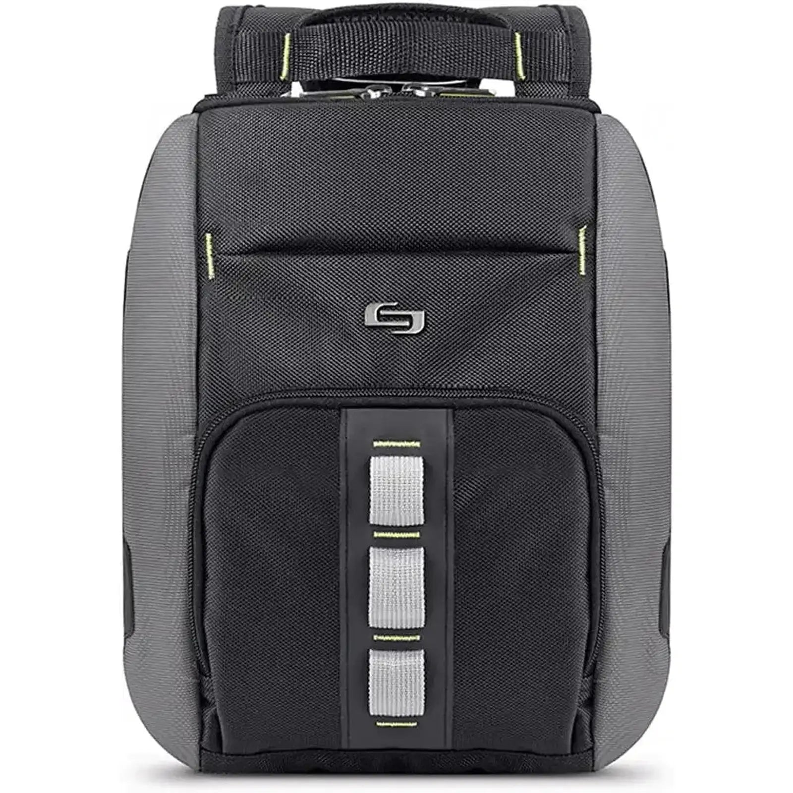 תיק קרוס בודי SOLO New York דגם Active Tablet Sling מבט חזית ישר עם כיס רוכסן קדמי וארגון פנימי