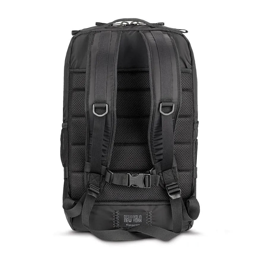 תיק גב SOLO New York ALTITUDE מבט גב, רצועות אורטופדיות AIRMESH עם ריפוד מונע זיעה וחגורת חיבור