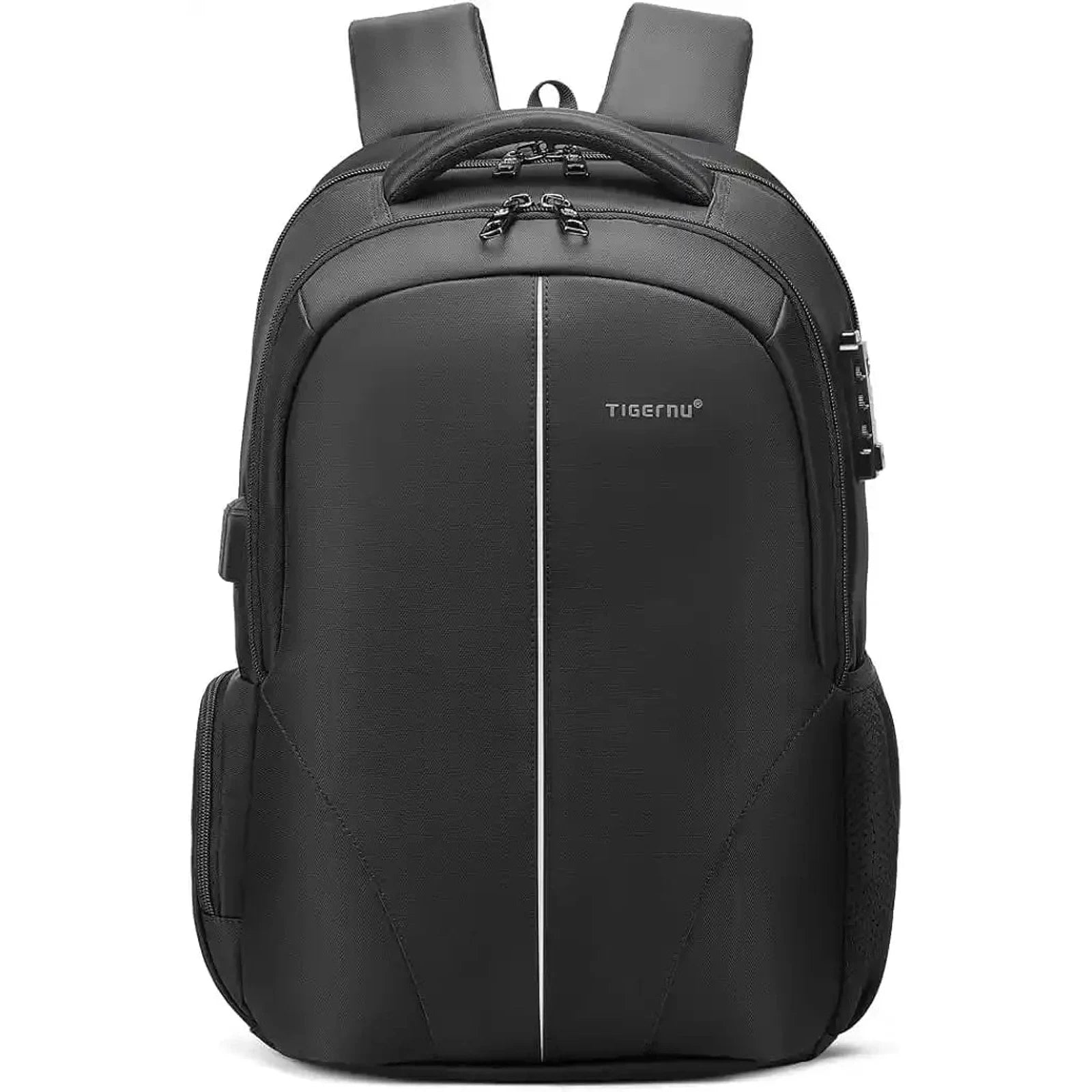 תיק גב יוניסקס Tigernu T-B3105 עם מנעול TSA ושקע USB, תא מרופד ללפטופ 15.6 אינץ' ואייפד 12 אינץ'