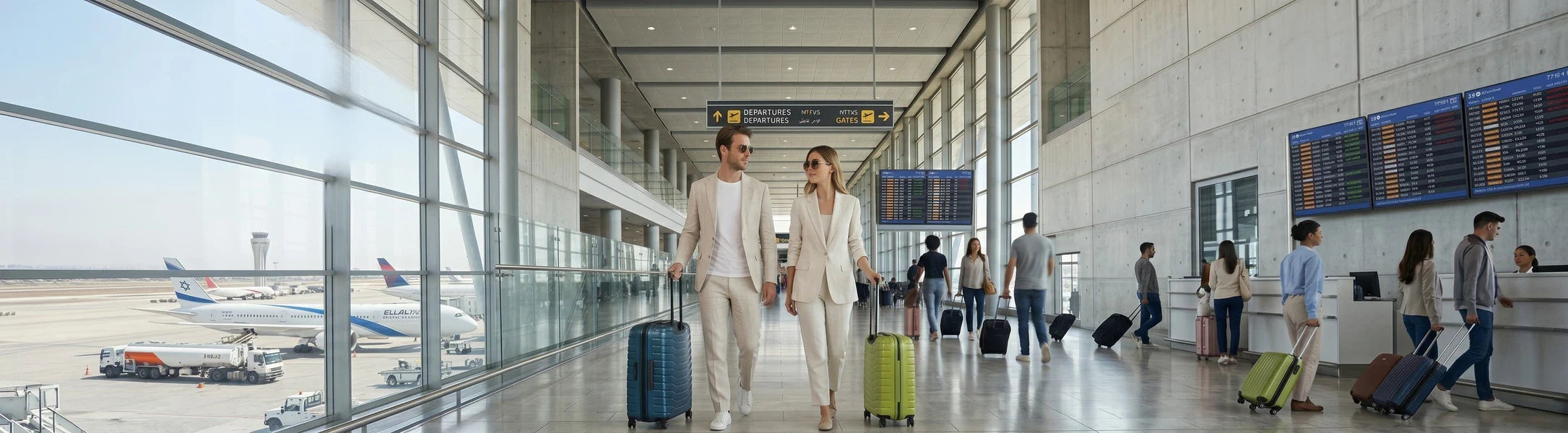 מזוודות Samsonite איכותיות לעלייה למטוס ולנסיעות - קטגוריית סמסונייט בלופי