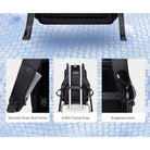תיק גב Arctic Hunter B00492, כיס כרטיסים ברצועה, רצועת טרולי למזוודה ווו למשקפי שמש