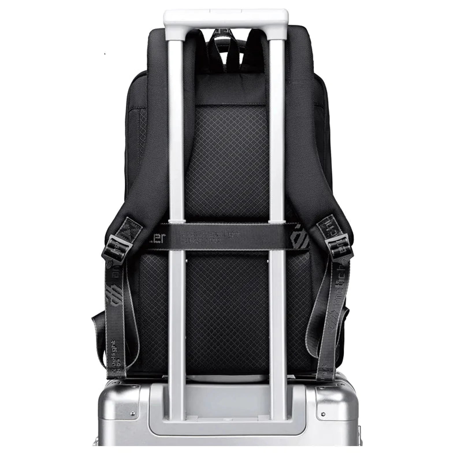 תיק גב Arctic Hunter City Hunter B00477 - רצועת הלבשה על מזוודת טרולי לנסיעות