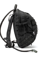תיק גב טקטי ARMY SWISS 27 ליטר שחור עם רצועות MOLLE וכיסי רשת מהצד - Nylon 6 - בנפח 27 ליטר איכותי, המיועד למ