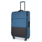 מזוודה בינונית Spirit C-Lite 25 אינץ בצבע כחול מבית CABIN FLUX עם שלדת קרבון ובד Eva Composite עמיד, מבט חזיתי