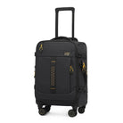 מזוודת טרולי CABIN FLUX Apex Ranger 20 אינץ' בצבע שחור עמוק, עם גלגלי ספינר ומנעול TSA