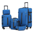 סט 5 חלקים CABIN FLUX Apex Ranger כחול מזוודה 29 אינץ' טרולי 20 אינץ' תיק עלייה פאוץ' ותיק רחצה מבד Ballistic Nylon