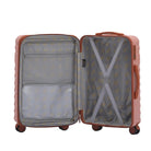 מבט פנים פתוח של מזוודה גדולה CABIN FLUX דגם Celine 28 אינץ עם רצועות הידוק ותאי אורגנייזר אנטיבקטריאליים