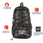 תיק גב Caterpillar Foldable CAT עם כיס קדמי, לולאת נשיאה וכיס צד, עשוי פוליאסטר עמיד לנסיעות