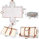 תיק נסיעות COMFORT MAGIC BAG קרם נפח 40 ליטר מידות 52 על 32 על 24 סנטימטר ותרשים חליפון ותיק נעליים