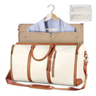 תיק נסיעות מתקפל COMFORT MAGIC BAG בצבע בז קרם 40 ליטר עם חליפון מובנה ורצועת כתף מבט חזית