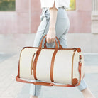 תיק נסיעות COMFORT MAGIC BAG בצבע קרם 40 ליטר נישא ביד עם ידיות מחוזקות לנסיעת עסקים וחופשה