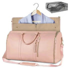 תיק נסיעות מתקפל COMFORT MAGIC BAG בצבע ורוד 40 ליטר עם חליפון מובנה ורצועת כתף מבט חזית