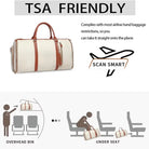 תיק נסיעות עליה למטוס COMFORT MAGIC BAG 40 ליטר בצבע קרם מתאים לתא מטען עליון ולמתחת למושב