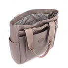 תיק צד יומיומי COOLPASE דגם Carry Travel Tote פתוח עם ארגונייזר פנימי ותא מרכזי מרווח, מבט מלמעלה