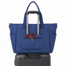תיק צד COOLPASE Carry Travel Tote מתלבש על ידית מזוודת טרולי דרך שרוול אחורי - עם כיס לדרכון לנסיעות