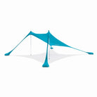 ציליית חוף GN OCEAN SHADE 2X2 בצבע טורקיז, בד לייקרה עם הגנת UPF 50+ על שני מוטות אלומיניום ושקי חול לקיבוע
