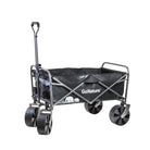 עגלת קמפינג מתקפלת Go Nature Camper בצבע שחור עם גלגלי שטח רחבים ידית טלסקופית וכושר נשיאה שמונים קילו