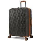 מזוודה קשיחה 29 אינץ Goby London Diamond קפה מבט זווית עם שמונה גלגלי ספינר 360 יפניים