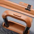 ידית נשיאה עליונה מחוזקת דו שכבתית Goby London Diamond אפור עם מנעול TSA ורוכסן עמיד