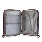 מזוודה קשיחה Goby London JUPITER 20 אינץ' פתוחה, תאי ארגונייזר מבד משי אנטיבקטריאלי עם חלוקה חכמה