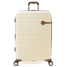 מזוודה גדולה Goby London Jupiter 29 אינץ שמנת מעטפת ABS פוליקרבונט ספינר 360 TSA