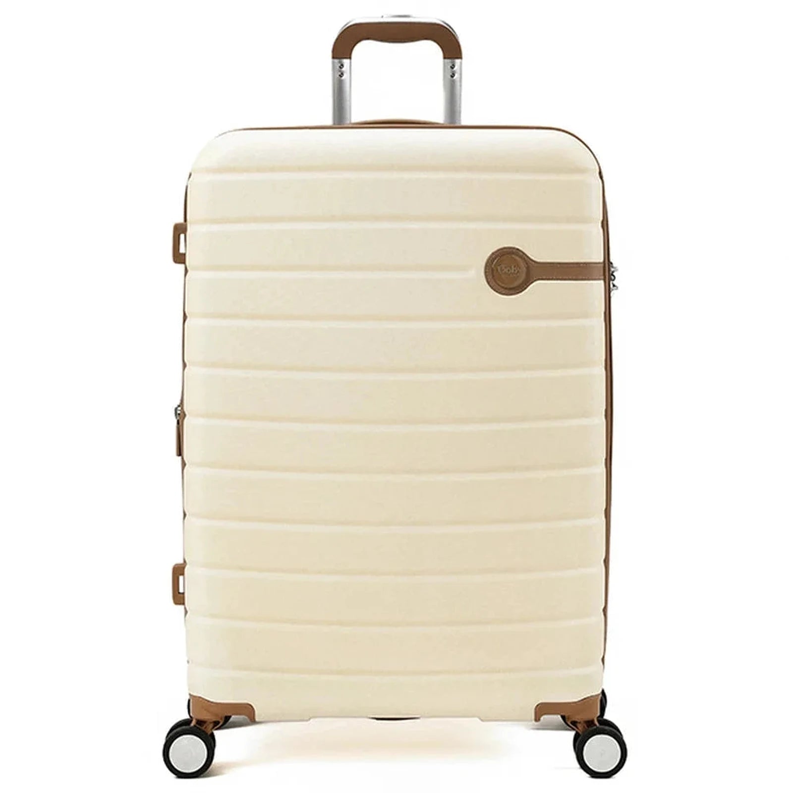 מזוודה גדולה Goby London Jupiter 29 אינץ שמנת מעטפת ABS פוליקרבונט ספינר 360 TSA