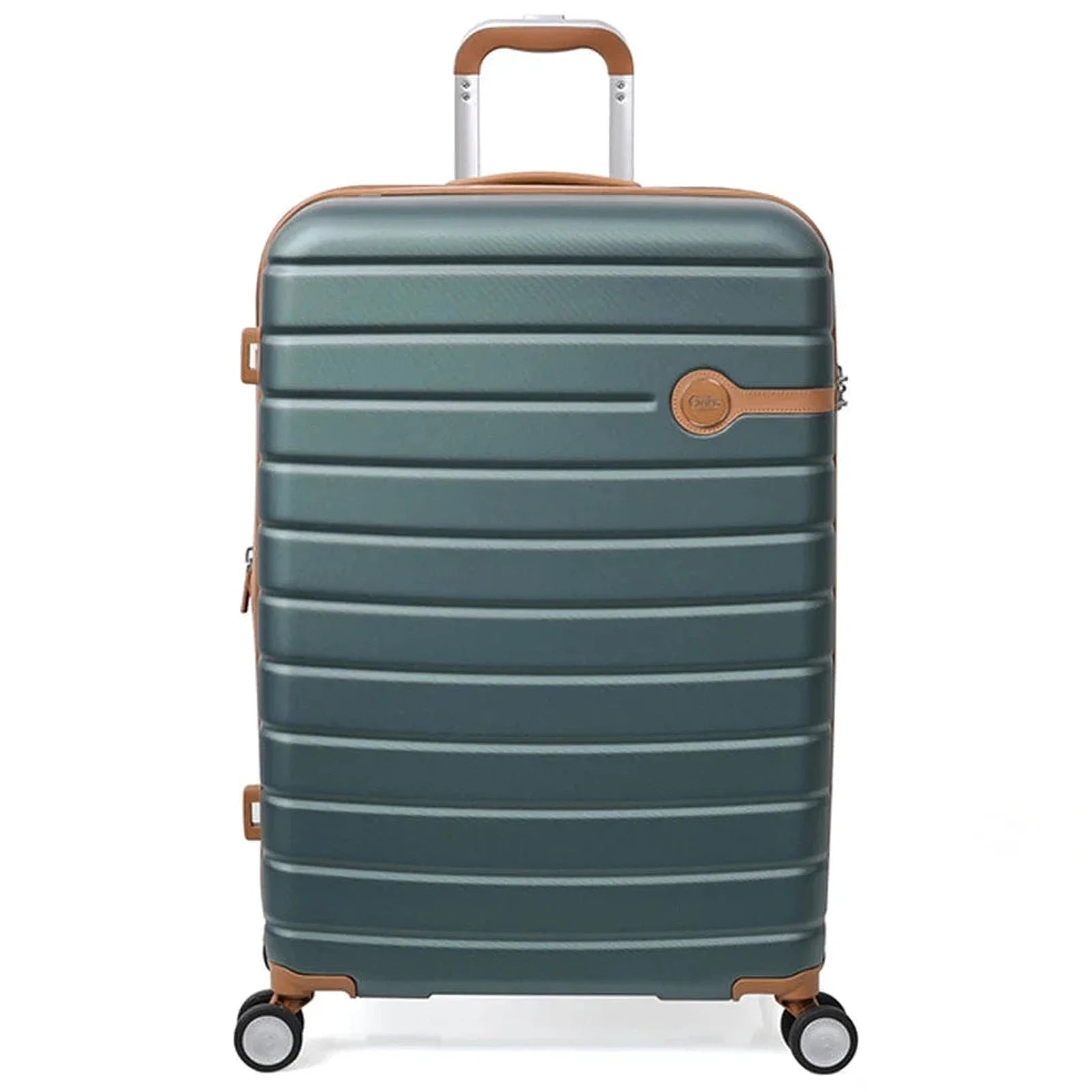 מזוודה גדולה Goby London Jupiter 29 אינץ ירוקה מעטפת ABS פוליקרבונט גלגלי ספינר 360 מנעול TSA