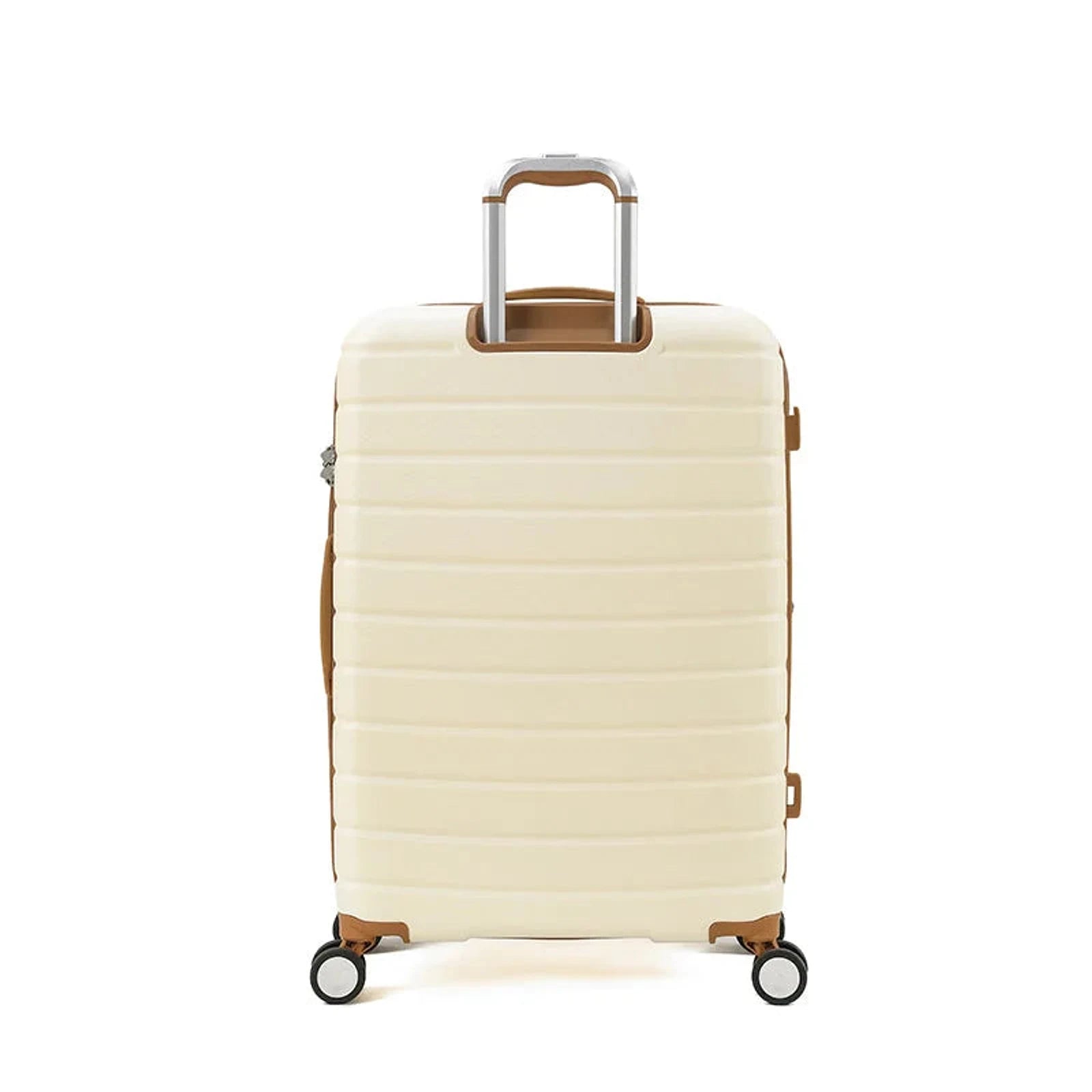מזוודה קשיחה Goby London JUPITER 25 אינץ' שמנת ABS פוליקרבונט מבט אחורי מנעול TSA מתרחבת