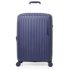 מזוודת טרולי עלייה למטוס 20 אינץ' Goby London דגם MAX SHIELD בצבע נייבי מ-100% פוליפרופילן - מבט קדמי