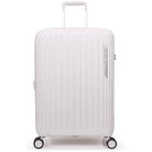 מזוודת טרולי עלייה למטוס 20 אינץ' Goby London דגם MAX SHIELD בצבע אוף-ווייט מ-100% פוליפרופילן - מבט קדמי
