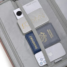 מזוודה גדולה Goby London OCEAN ROYALE 29 אינץ' - כיס רשת פנימי לדרכון ולמסמכים - תקריב