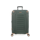 מבט חזיתי מזוודת עלייה למטוס Goby London ORION 20 אינץ׳ ירוק פוליקרבונט ABS ספינר 360