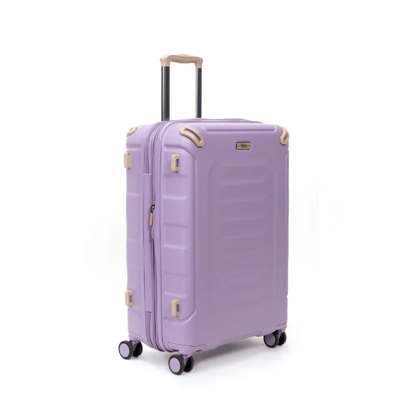 מזוודה קשיחה לעלייה למטוס Goby London ORION 20 אינץ׳ פוליקרבונט ABS לילך גלגלי ספינר 360