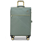 מזוודה גדולה 32 אינץ' בד Goby London Royal Vogue בצבע מנטה, נפח 158 ליטר עם רוכסן הרחבה