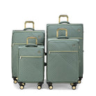 סט מזוודות בד Goby London Royal Vogue GB-2486 בצבע מנטה, 4 יחידות 20 25 29 32 אינץ', מבט מלפנים