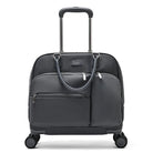 תיק טרולי עלייה למטוס Goby London Vanessa מבד Ballistic Nylon בצבע אפור, מבט מלפנים